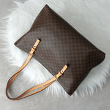 セリーヌ マカダム PVC / レザー トートバッグ ブラウン - NEWSED