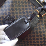 セリーヌ マカダム PVC / レザー ボストンバッグ ブラック - NEWSED