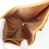 セリーヌ マカダム PVC / レザー 二つ折り財布 ホワイト / ベージュ - NEWSED