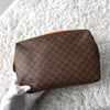 Celine Macadam PVC/Leather Second Bag Pouch Brown