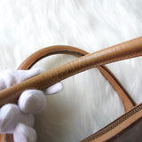 セリーヌ マカダム PVC ミニボストンバッグ ハンドバッグ ブラウン - NEWSED