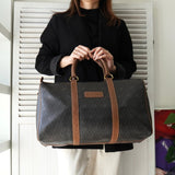 クリスチャン ディオール ヴィンテージ ハニカム柄 PVC ボストンバッグ ハンドバッグ ブラウン系 - NEWSED