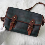 ポロ ラルフローレン チェック柄 PVC メッセンジャーバッグ ショルダーバッグ グリーン - NEWSED