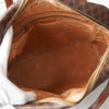 Celine Vintage Macadam PVC/Leather Handbag Freestanding Brown