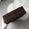 Celine Vintage Macadam PVC/Leather Handbag Freestanding Brown