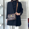Celine Macadam Gancini PVC Shoulder Bag in Brown