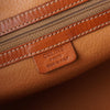 Celine Vintage Macadam PVC/Leather Handbag Freestanding Brown
