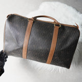 クリスチャン ディオール ヴィンテージ ハニカム柄 PVC ボストンバッグ ハンドバッグ ブラウン系 - NEWSED