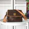 Celine Macadam Gancini PVC Shoulder Bag in Brown