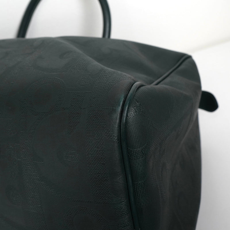 クリスチャン ディオール トロッター PVC / レザー ボストンバッグ グリーン - NEWSED