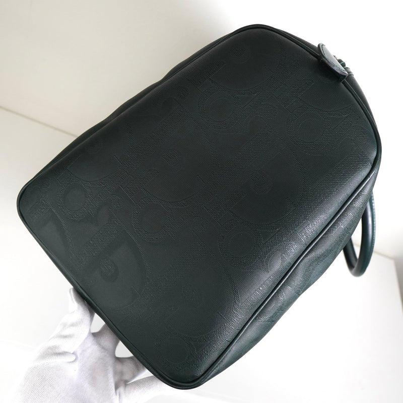 クリスチャン ディオール トロッター PVC / レザー ボストンバッグ グリーン - NEWSED