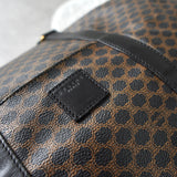 セリーヌ ヴィンテージ マカダム PVC/レザー ボストンバッグ ブラック - NEWSED