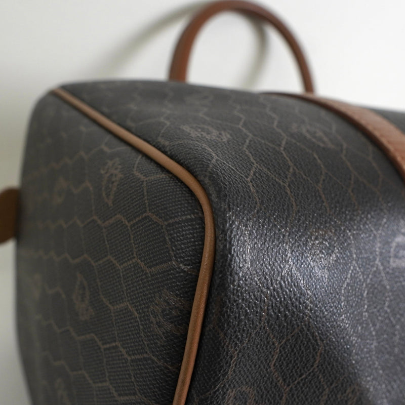 クリスチャン ディオール ハニカム PVC レザー ミニボストンバッグ ブラック / ブラウン - NEWSED