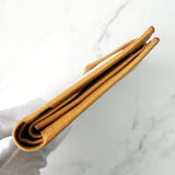 セリーヌ マカダム PVC / レザー 二つ折り財布 ホワイト / ベージュ - NEWSED