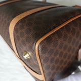 セリーヌ ヴィンテージ マカダム PVC ミニボストンバッグ ハンドバッグ ブラウン - NEWSED