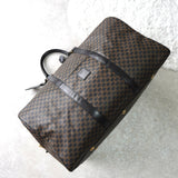 セリーヌ ヴィンテージ マカダム PVC/レザー ボストンバッグ ブラック - NEWSED