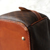Celine Vintage Macadam PVC/Leather Handbag Freestanding Brown