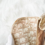 ディオール トロッター チェーン リボン PVC / ベロア ハンドバッグ ベージュ - NEWSED