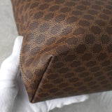 セリーヌ マカダム PVC / レザー トートバッグ ブラウン - NEWSED