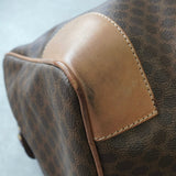 セリーヌ マカダム PVC / レザー ボストンバッグ ブラウン - NEWSED