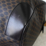 セリーヌ マカダム PVC / レザー ボストンバッグ ブラック - NEWSED