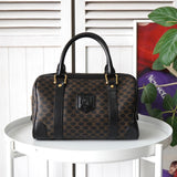 セリーヌ マカダム PVC ミニボストンバッグ ブラック - NEWSED