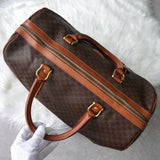 セリーヌ マカダム PVC ボストンバッグ ブラウン - NEWSED