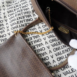 ヴァレンティノ ヴィンテージ PVC / レザー ハンドバッグ ブラウン - NEWSED