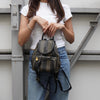 Fendi Pecan PVC/Leather Backpack in Khaki/Black