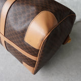 セリーヌ マカダム PVC ボストンバッグ ブラウン - NEWSED