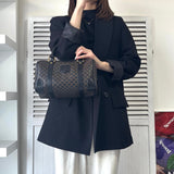 セリーヌ マカダム PVC ミニボストンバッグ ブラック - NEWSED