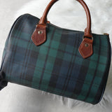 ポロ ラルフローレン チェック柄 PVC ミニボストンバッグ ハンドバッグ グリーン - NEWSED