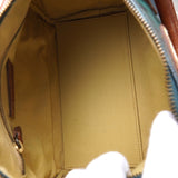 ポロ ラルフローレン チェック柄 ミニボストンバッグ PVC ダークグリーン - NEWSED