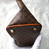 Celine Macadam PVC/皮革单肩包 棕色