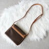 Celine Macadam Gancini PVC Shoulder Bag in Brown