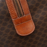 ヴィンテージ セリーヌ マカダム ボストンバッグ PVC / レザー ブラウン 南京錠・鍵付き - NEWSED