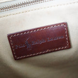 ラルフローレン チェック柄 PVC / レザー ミニボストンバッグ ハンドバッグ グリーン / ブラウン - NEWSED