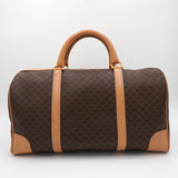 セリーヌ ヴィンテージ マカダム PVC/レザー ボストンバッグ ブラウン - NEWSED