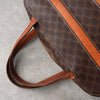 Celine Vintage Macadam PVC/Leather Handbag Freestanding Brown