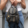 Fendi Pecan PVC/Leather Backpack in Khaki/Black