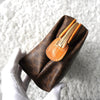 Celine Macadam PVC/Leather Second Bag Pouch Brown