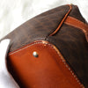 Celine Vintage Macadam PVC/Leather Handbag Freestanding Brown