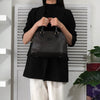 Celine Macadam PVC/皮革手提包 黑色