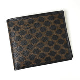 セリーヌ マカダム PVC / レザー 二つ折り財布 ブラック - NEWSED