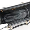 Fendi Vintage Pecan PVC/Leather Handbag Mini Boston Bag Black/Grey