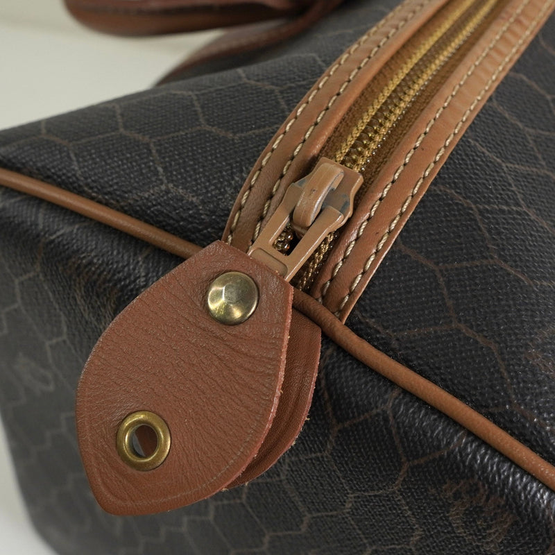 クリスチャン ディオール ハニカム PVC レザー ミニボストンバッグ ブラック / ブラウン - NEWSED