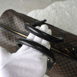 セリーヌ ヴィンテージ マカダム PVC/レザー ボストンバッグ ブラック - NEWSED