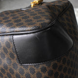 セリーヌ マカダム PVC ボストンバッグ ブラック - NEWSED