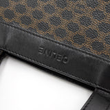 セリーヌ ヴィンテージ マカダム PVC/レザー ハンドバッグ ブラック - NEWSED