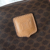 セリーヌ ヴィンテージ マカダム PVC ミニボストンバッグ ハンドバッグ ブラウン - NEWSED